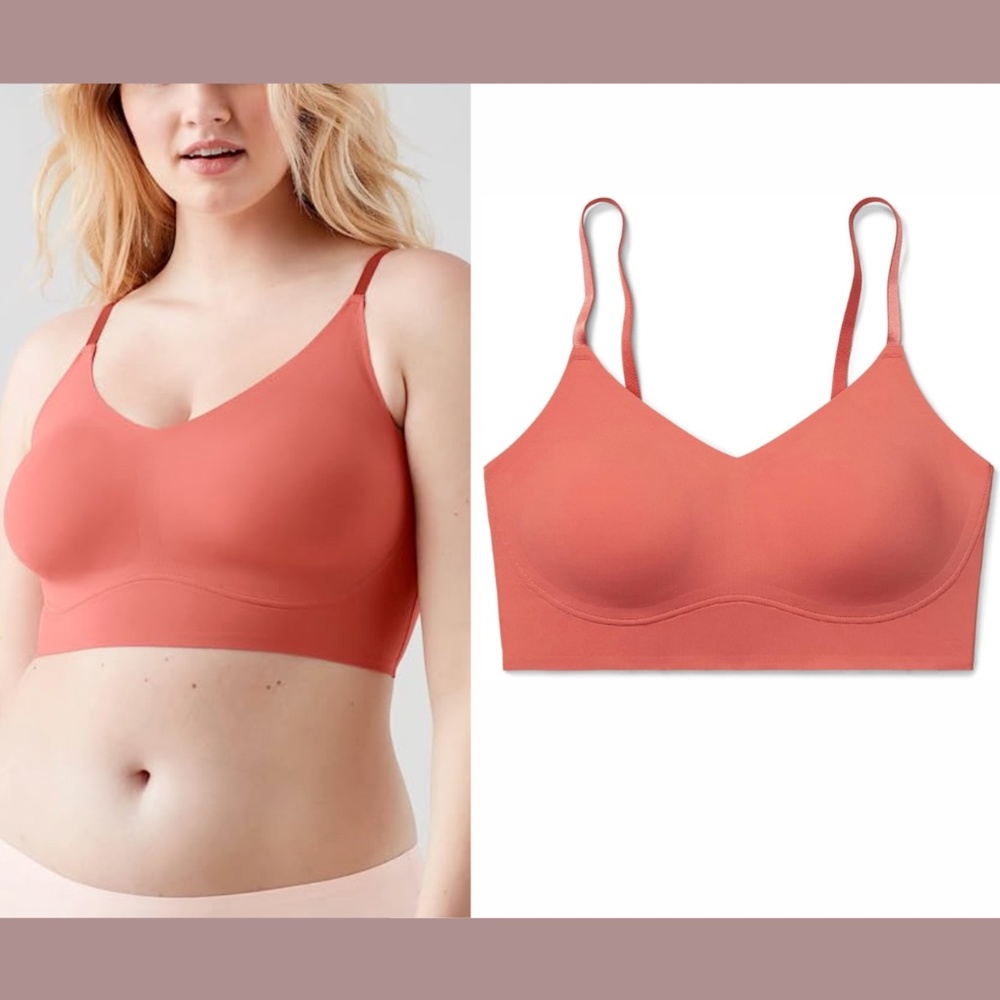 NWT $58 TRUE & CO. [ Small Full Cup ] True Body Lift Triangle Bra in Desert Rose